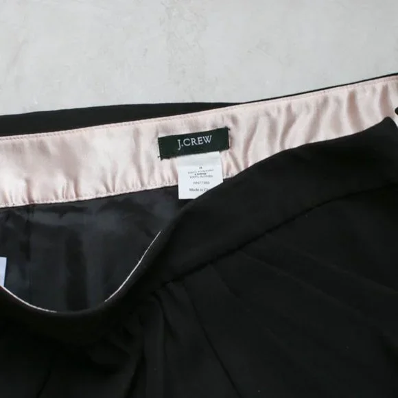 J. Crew Classic Pleated Black Mini Skirt - Picture 5 of 5